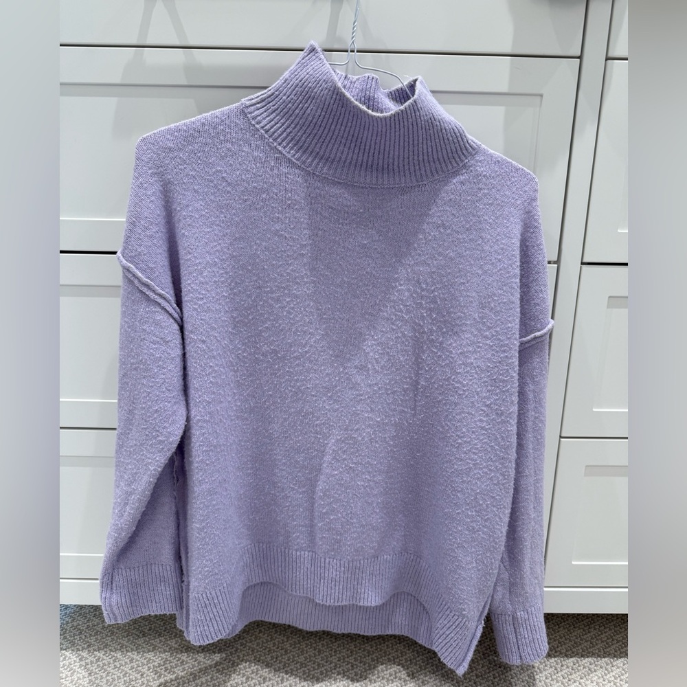 Lyla & Luxe Lilac Ribbed Sweater